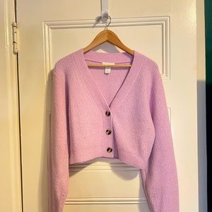 H&M - Light Pink - Medium- Rib Knit Cardigan